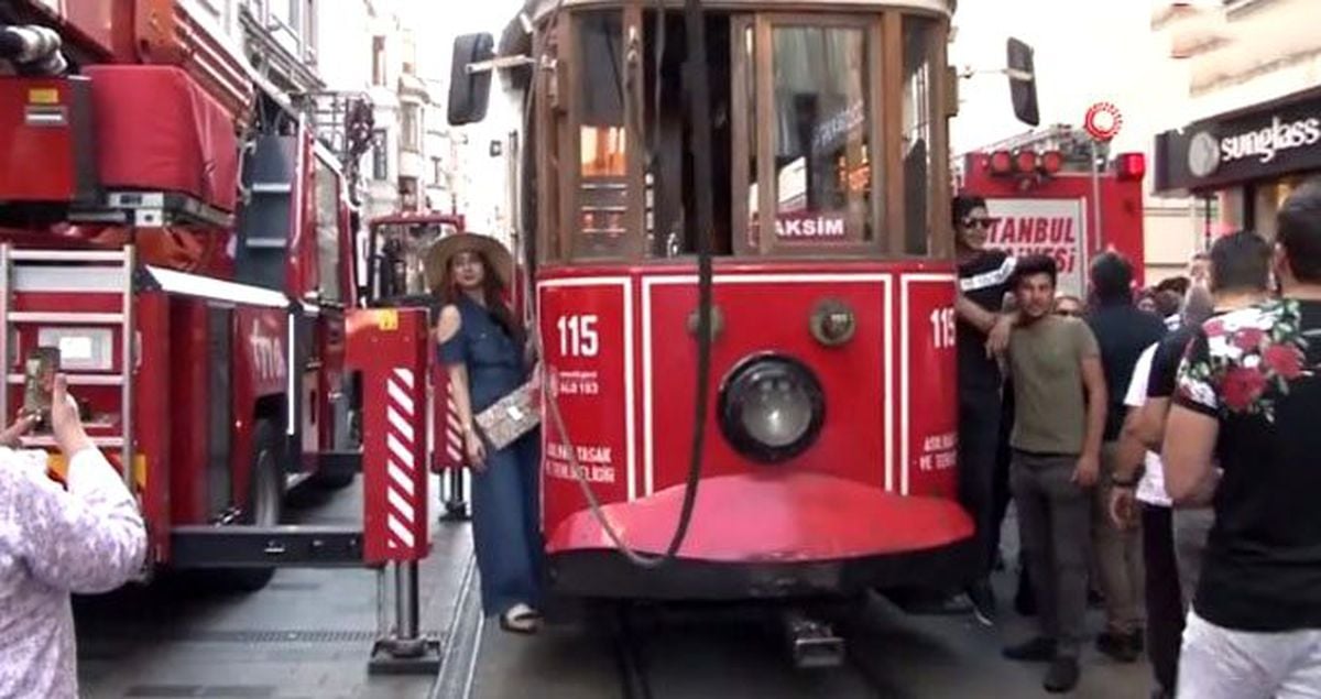 İstiklal Caddesi'nde korku dolu anlar