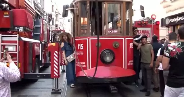 İstiklal Caddesi'nde korku dolu anlar