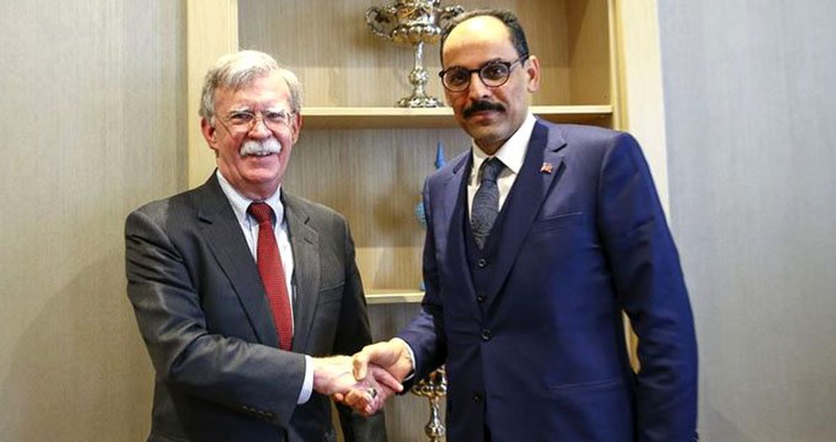 Cumhurbaşkanlığı Sözcüsü Kalın, Bolton'la görüştü
