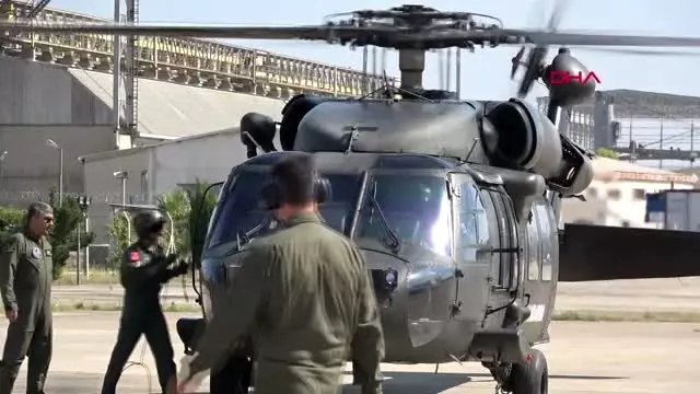 ANTALYA Helikopterle kask denetimi