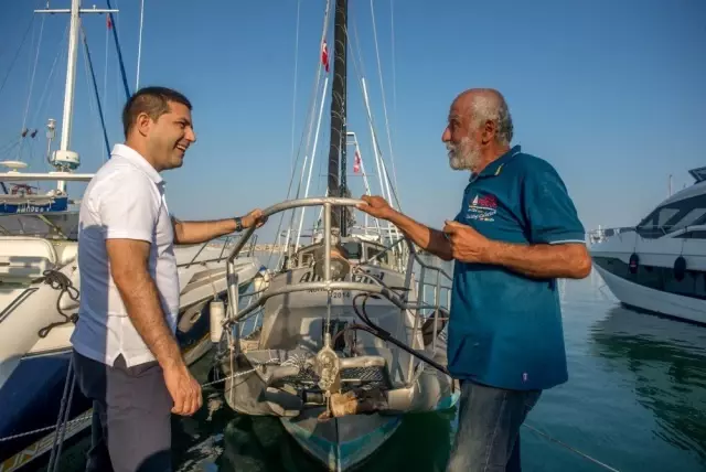 Başkan Günel, 'Kutup Kahramanı' ile buluştu Başkan Günel, 'Kutup Kahramanı' ile buluştu