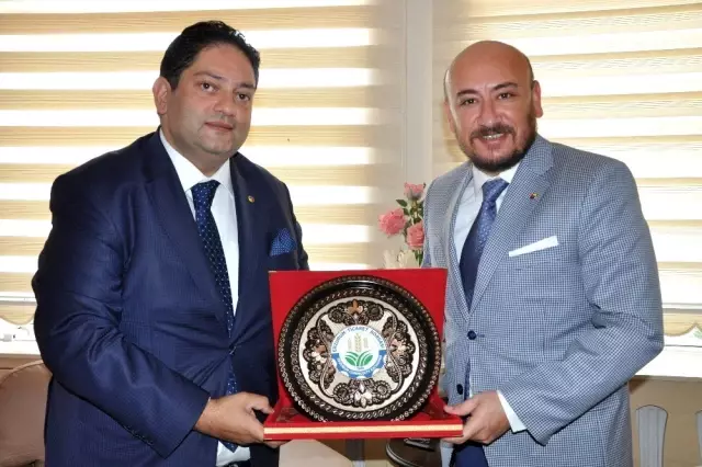 Başkan Ülken'den, Başkan Oral'a ziyaret Başkan Ülken'den, Başkan Oral'a ziyaret
