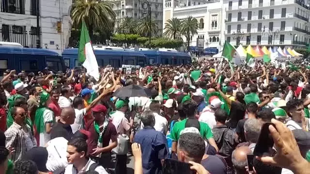 Cezayir'deki bugünkü gösterilerde