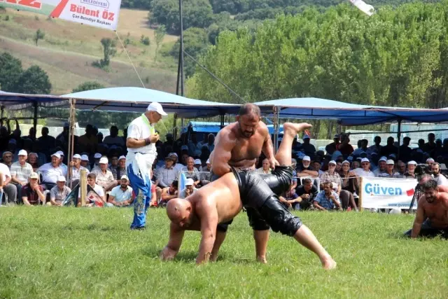 Çan Belediyesi 8. Yağlı Pehlivan Güreşlerinde Başpehlivan Ali Gürbüz oldu