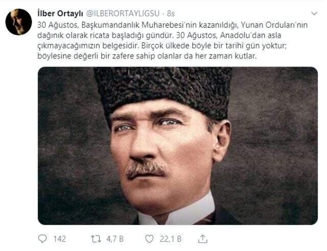 İlber Ortaylı'dan 30 Ağustos açıklaması