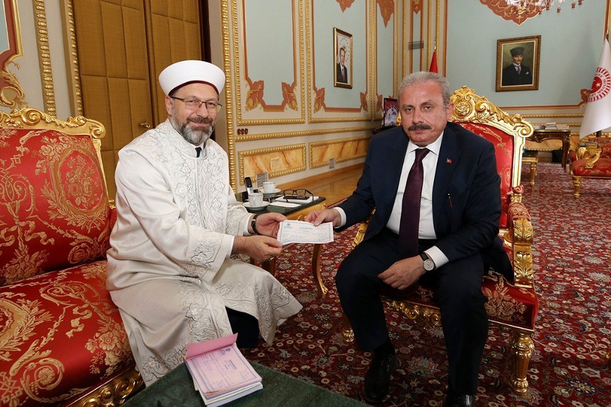 TBMM Başkanı Şentop'tan TDV'ye kurban bağışı