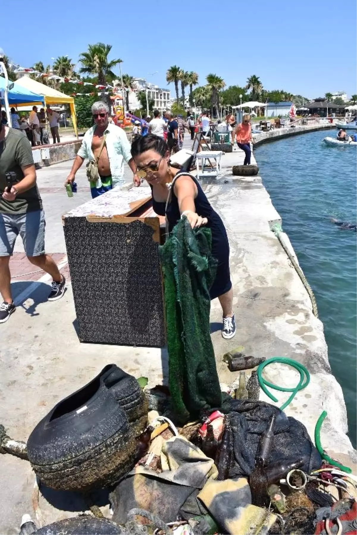 Didim'de deniz dibinden halı çıktı