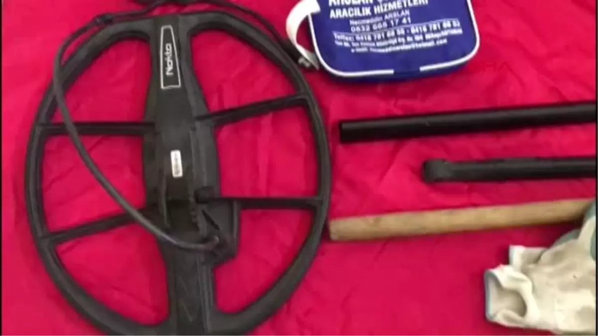 Kahramanmaraş'ta kaçak kazıya 5 gözaltı