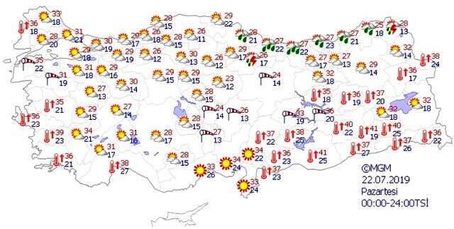 Meteorolojiden Çarşamba günü için sağanak yağış uyarısı!