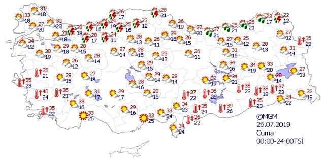 Meteorolojiden Çarşamba günü için sağanak yağış uyarısı!