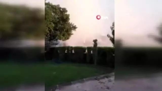 Otomobil alev alev yandı Otomobil alev alev yandı