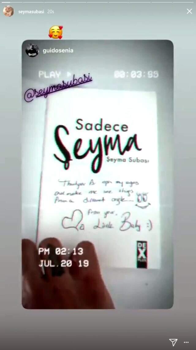 Şeyma Subaşı, kitabını ilk olarak sevgilisi için imzaladı