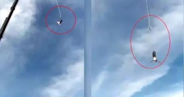 Bungee Jumping yaparken neredeyse ölüyordu