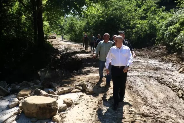 Düzce'de afetten etkilenen tüm köylere ulaşım sağlandı
