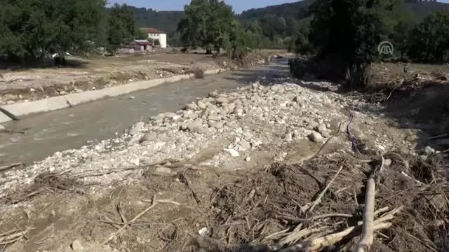 Düzce'deki su baskını ve toprak kayması - Arama çalışmaları yeniden başladı (2)