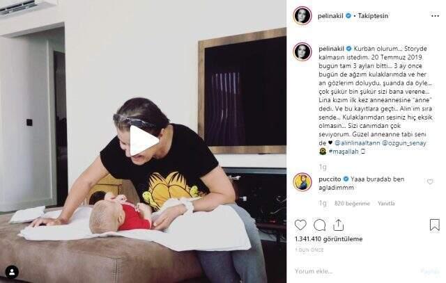 Oyuncu Pelin Akil, bebeğinin anne dediğini duyunca gözyaşlarına boğuldu