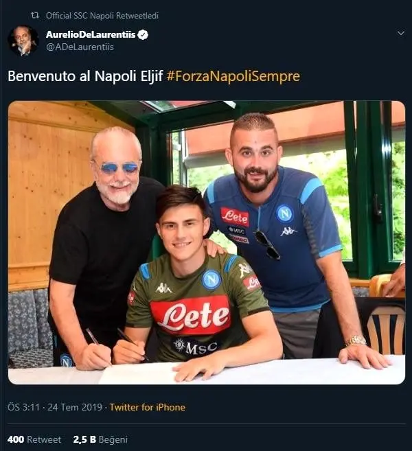 Eljif Elmas, Napoli'ye imzayı attı Eljif Elmas, Napoli'ye imzayı attı