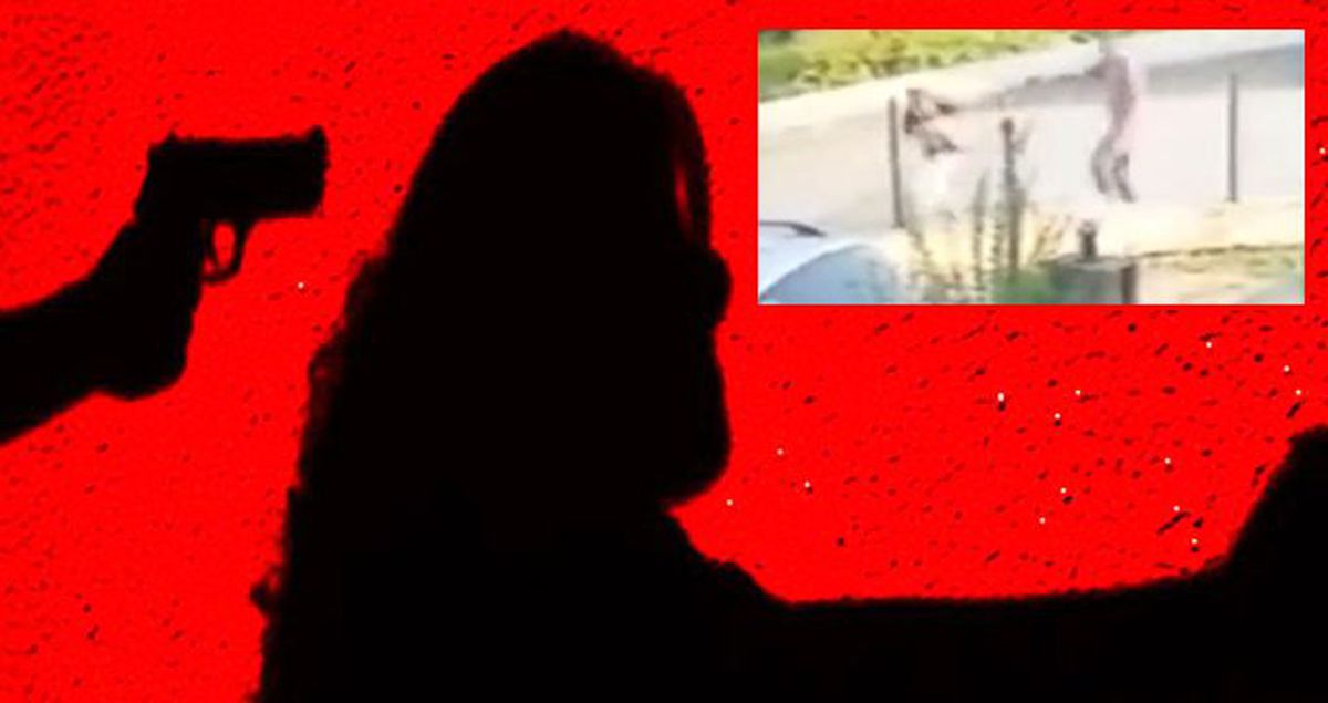 Cinnet getiren adam, eski eşine kurşun yağdırıp intihar etti! İşte o anlar
