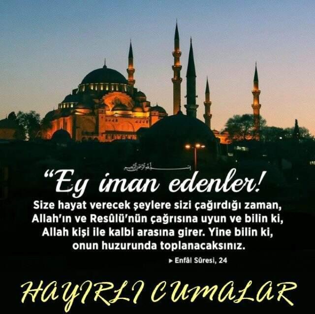 Cuma mesajları resimli yeni 2019: Haftanın en güzel Cuma mesajları