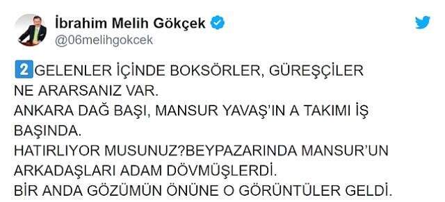Mansur Yavaş'tan Melih Gökçek'in iddiasına yanıt: Evine gelen boksörleri yayınlamasını bekliyoruz