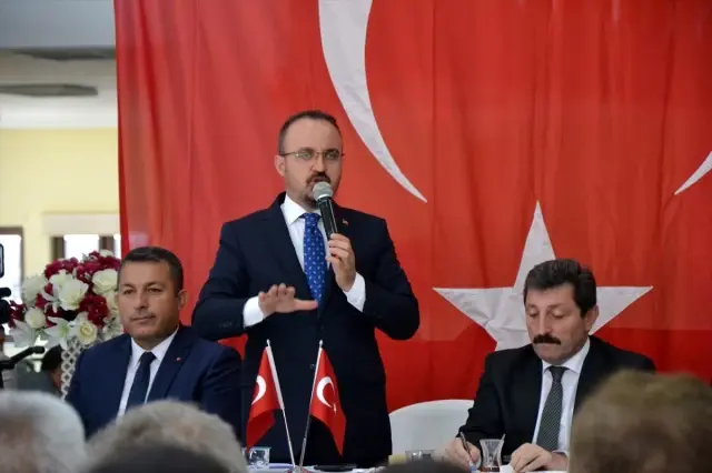 AK Partili Turan muhtarlarla görüştü AK Partili Turan muhtarlarla görüştü