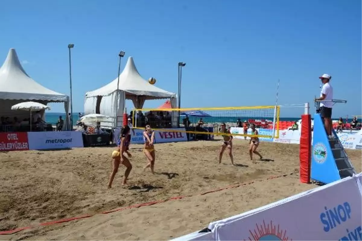 Sinop'ta TVF Plaj Ligi Türkiye Şampiyonası heyecanı