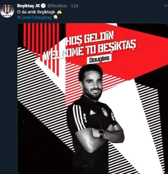 Beşiktaş, Douglas transferini resmen açıkladı