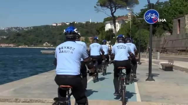Beykoz'da 'Bisikletli Zabıtalar' görevde Beykoz'da 'Bisikletli Zabıtalar' görevde
