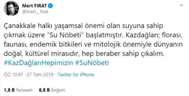 Kaz Dağları'nda binlerce ağacın kesimine tepki olarak 'su ve vicdan nöbeti' başlandı