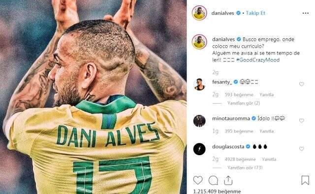 Brezilyalı yıldız oyuncu Dani Alves iş arıyor