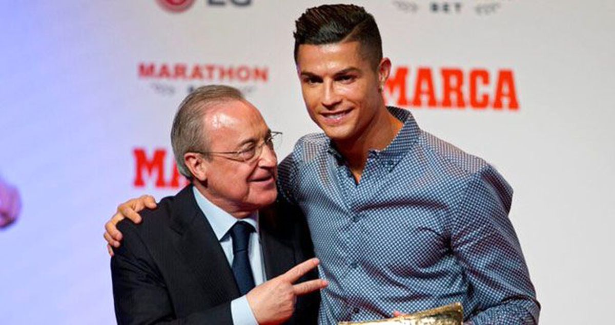 Real Madridli taraftarların Cristiano Ronaldo'nun, Florentino Perez ile sarılması sonrası yaptığı tezahürat dikkat çekti!