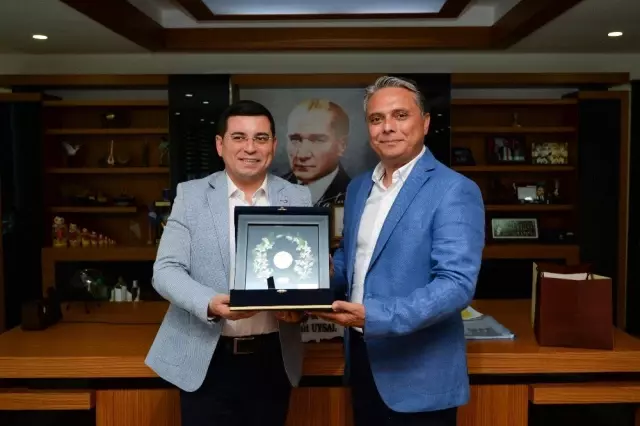 Başkan Uysal, ABB'yi ağırladı Başkan Uysal, ABB'yi ağırladı