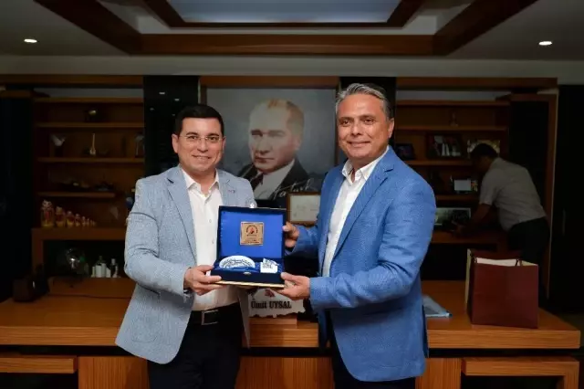 Başkan Uysal, ABB'yi ağırladı Başkan Uysal, ABB'yi ağırladı