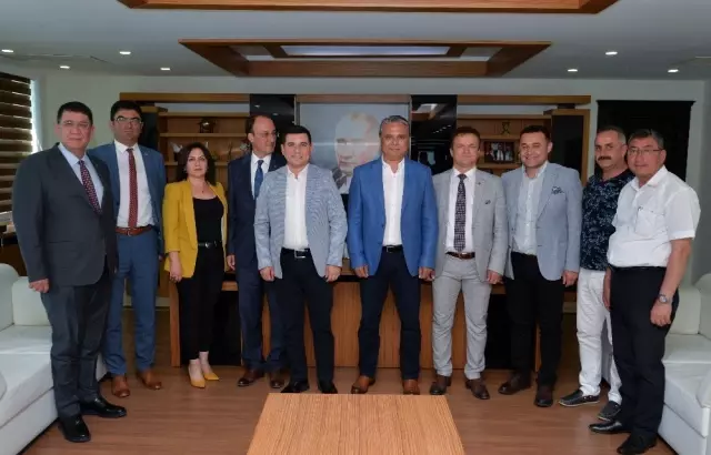 Başkan Uysal, ABB'yi ağırladı Başkan Uysal, ABB'yi ağırladı