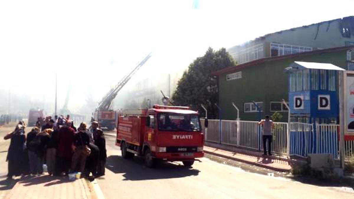 Konya'da silah fabrikasında yangın çıkan yangın kontrol altına alındı