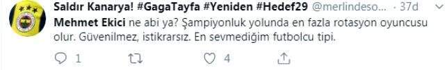 Fenerbahçeli taraftarlardan Mehmet Ekici'ye büyük tepki!