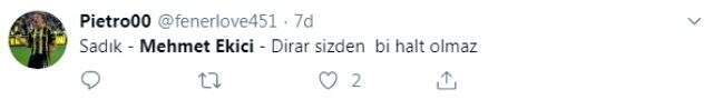 Fenerbahçeli taraftarlardan Mehmet Ekici'ye büyük tepki!