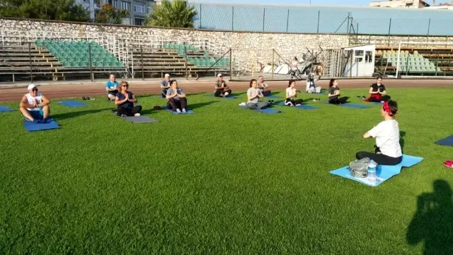 Akhisarlı güne sporla uyandı