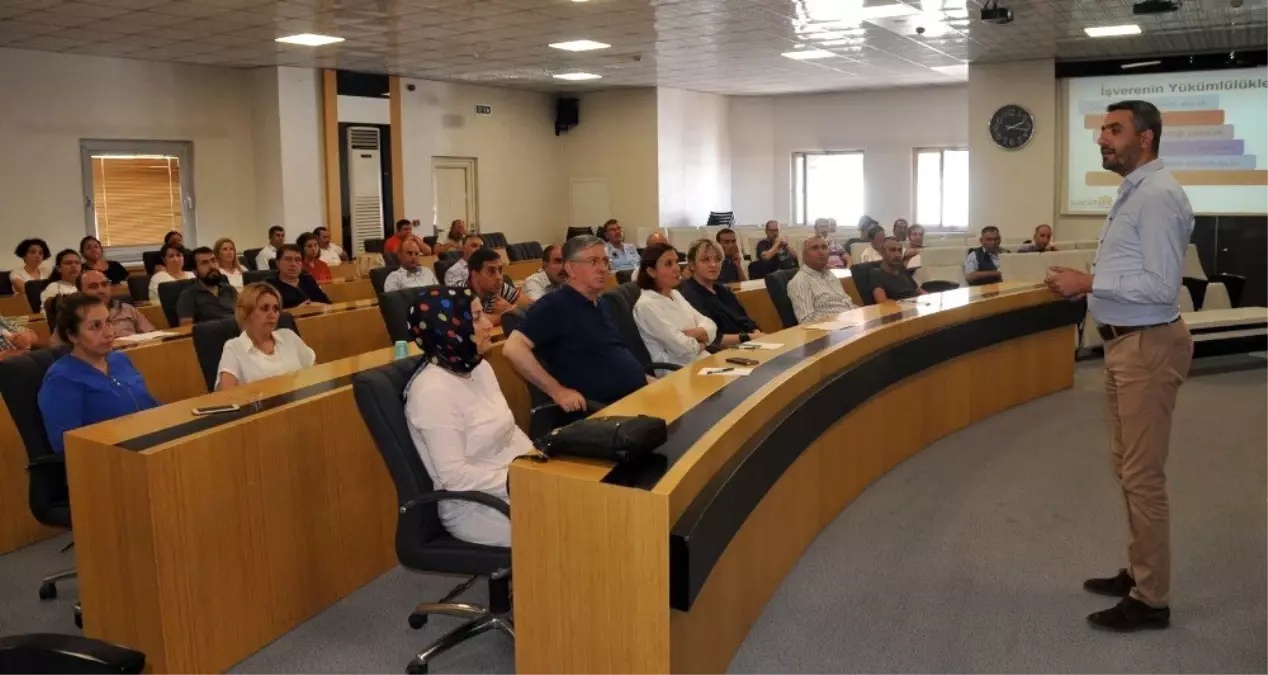 Belediye personeline iş güvenliği eğitimi verildi