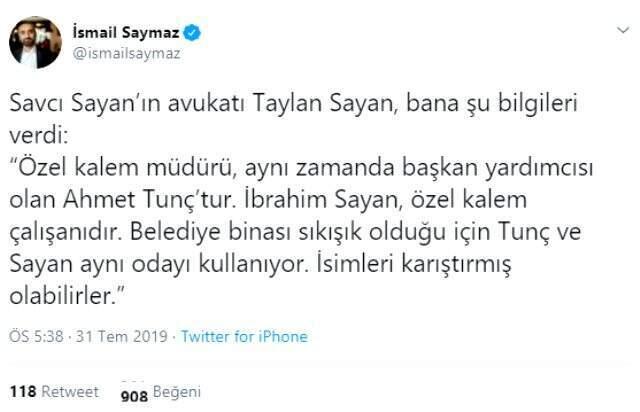 Ağrı Belediye Başkanı Sayan'a akrabalarını işe aldın suçlaması