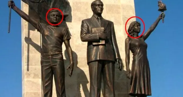 CHP'li belediye başkanı eşinin ve kendisinin heykelini yaptırdı!