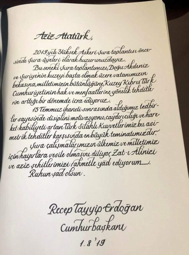 Son dakika! YAŞ üyeleri Anıtkabir'de! Erdoğan'dan Anıtkabir Özel Defteri'ne dikkat çeken mesaj