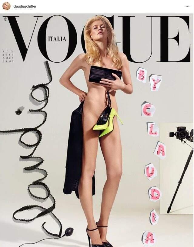 90'lı senelerin süper yeni sezon modelleri Claudia Schiffer ve Stephanie Seymour çıplak poz verdi