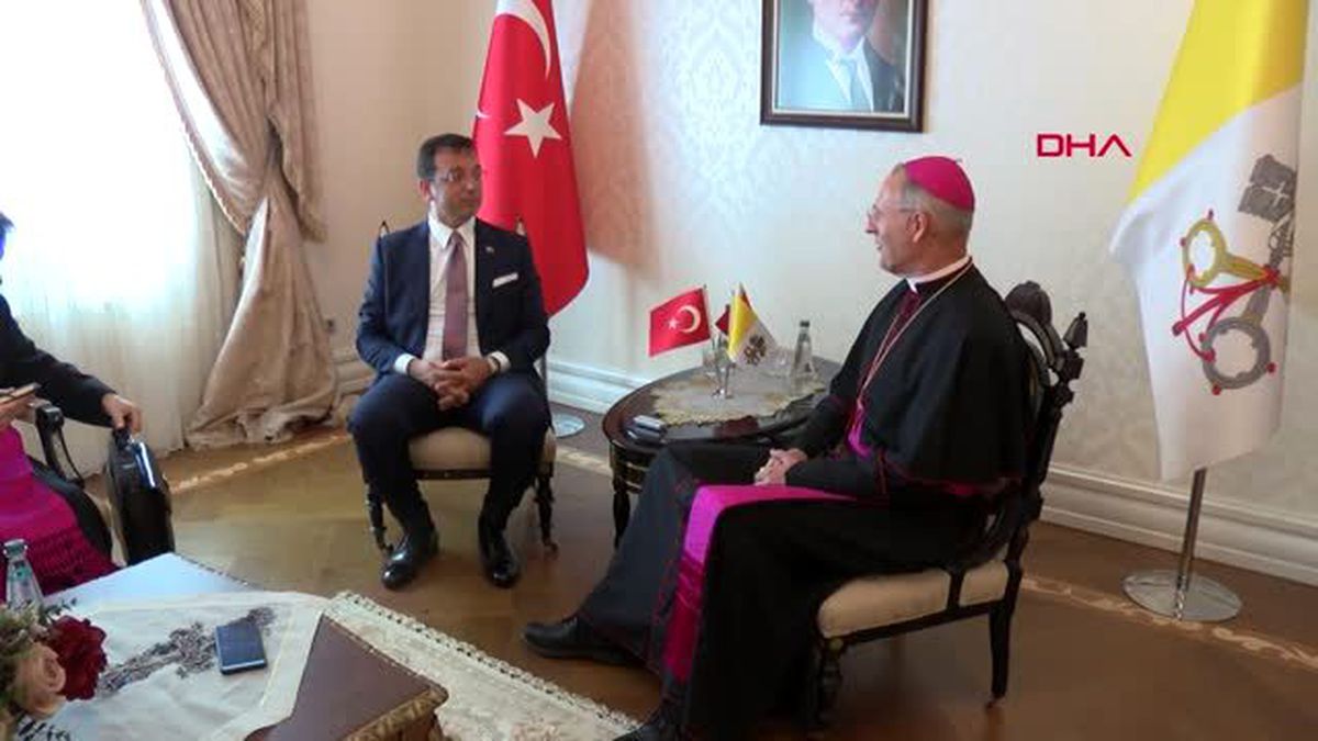 İmamoğlu'nu ziyaret eden Vatikan Büyükelçisi: İstanbul, Katolikler için önemli bir şehir