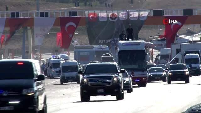 Cumhurbaşkanı Erdoğan, İstanbul-İzmir otoyolunu test etti