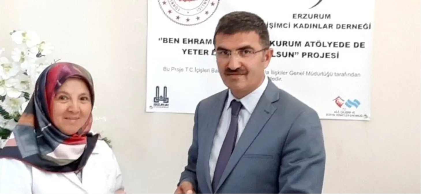 Ehram dokumasında başarılı olan kursiyerlere sertifika verildi