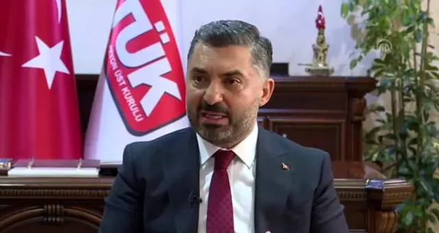 RTÜK Başkanı Şahin'den 'internet yayınlarına sansür' yorumlarıyla ilgili açıklama RTÜK Başkanı Şahin'den 'internet yayınlarına sansür' yorumlarıyla ilgili açıklama