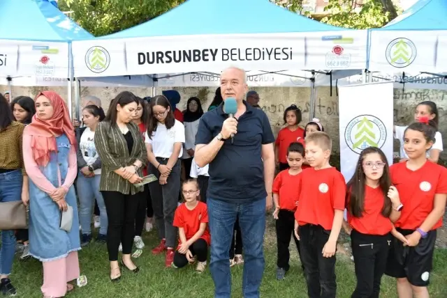 Dursunbey'de çocuklar spor okulundan mezun oldu
