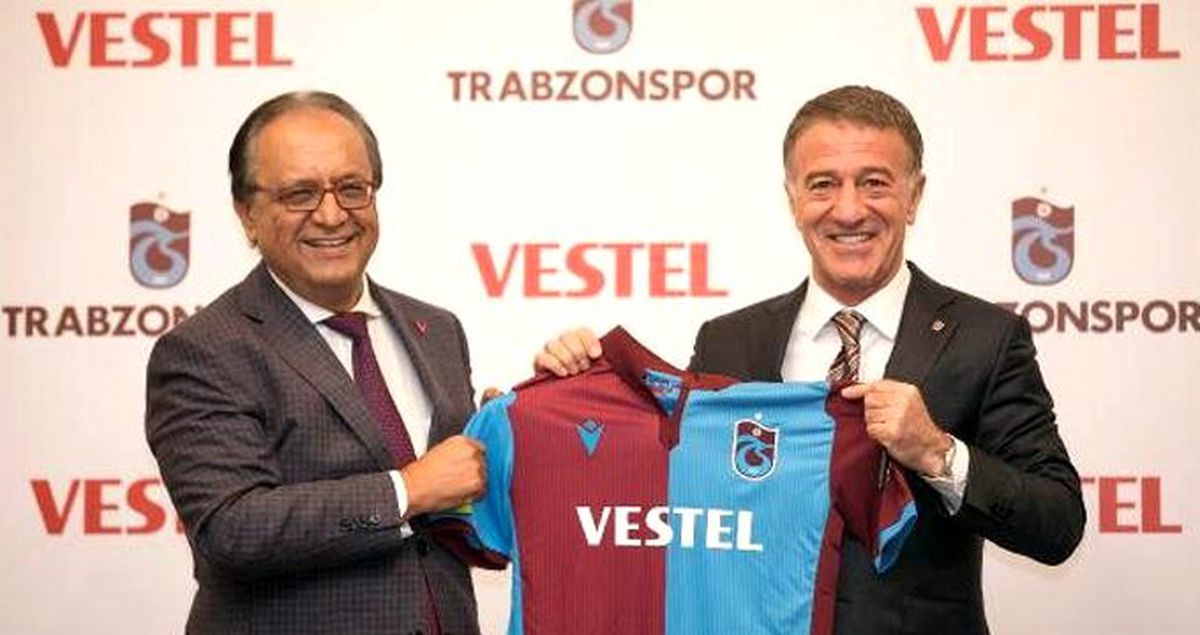 Trabzonspor'un forma göğüs sponsoru VESTEL oldu