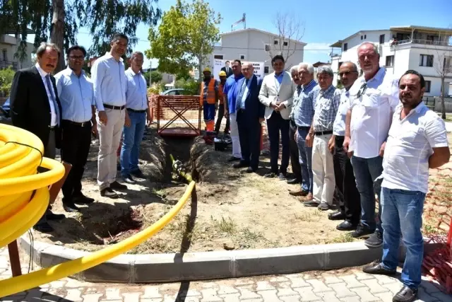 Yeni Şakran'da doğal gaz için ilk kazma vuruldu